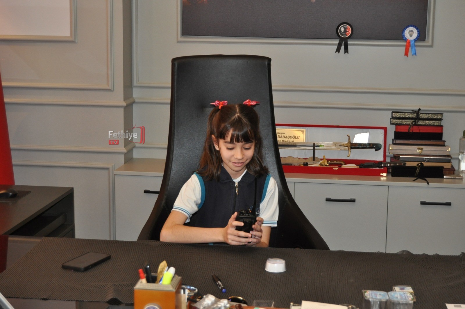 Emniyet Müdürü Dadaşoğlu, Görevi Öğrenci Miray’a Bıraktı (1)