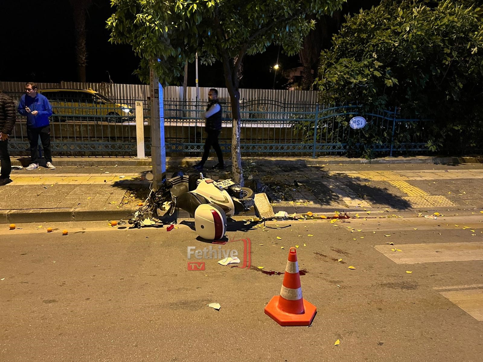 Fethiye’de Motosiklet Kazasında 1 Kişi Öldü, 1 Kişi Yaralandı (1)