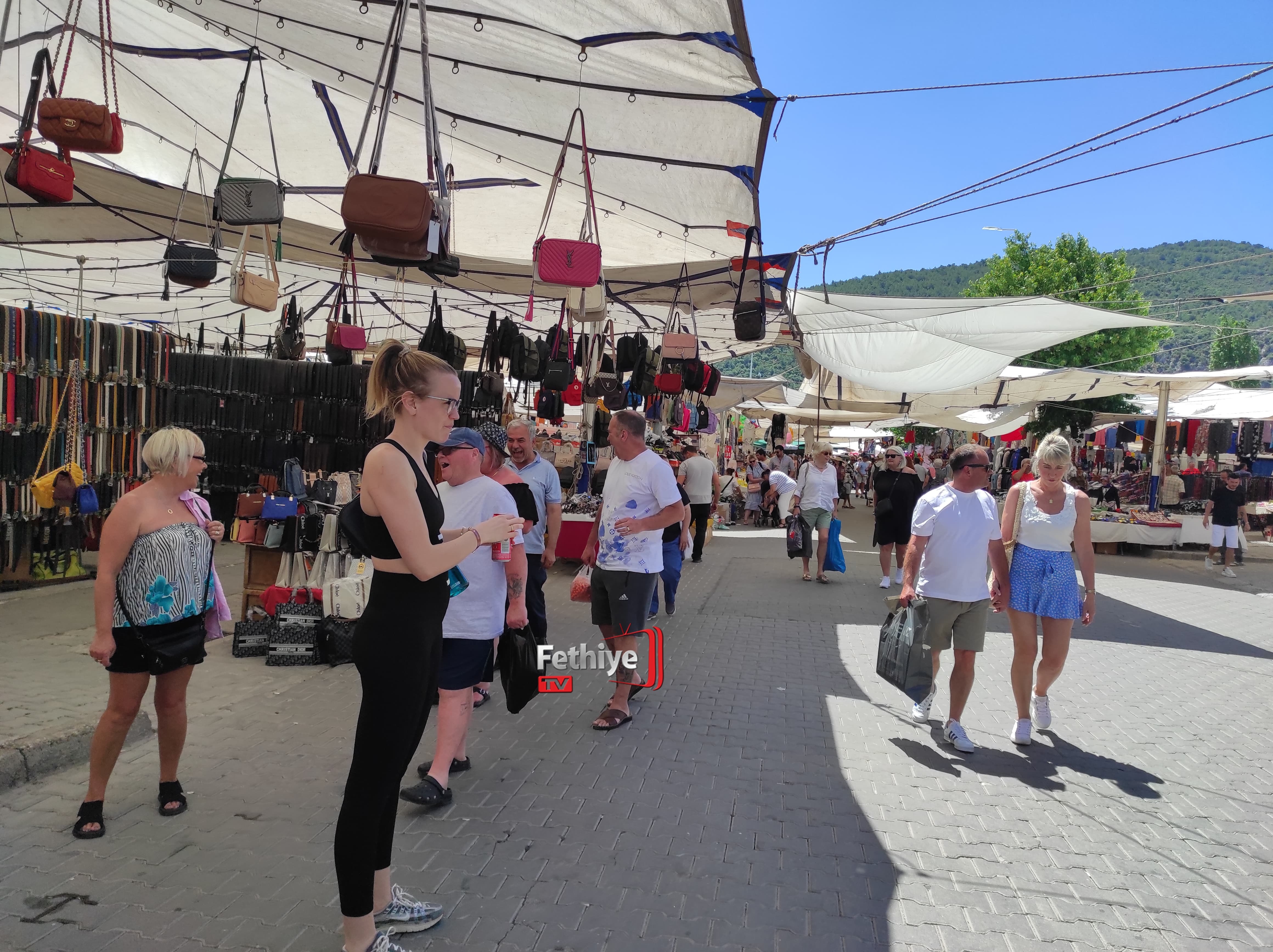 Fethiye Salı Pazarına Yabancı Turist Akını! (8)