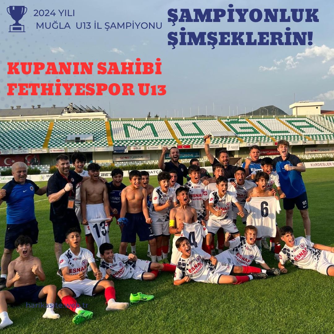 Fethiyespor U13 Takımı Muğla Şampiyonu (1)