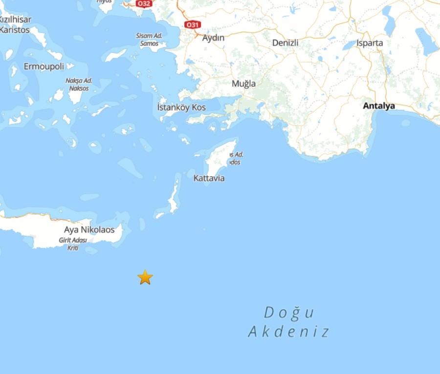 Datça Açıklarında 4,1 Büyüklüğünde Deprem (1)