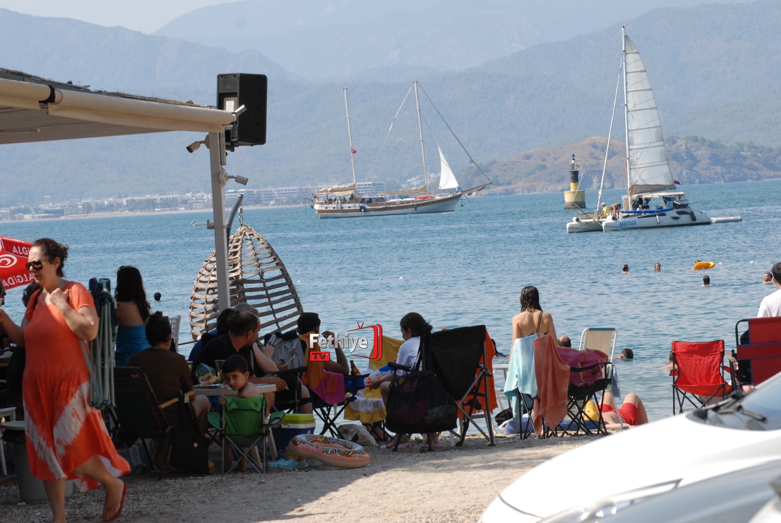 Fethiye Okulun İşlettiği Mavi Bayraklı Plaj Tatilcileri Ağırlıyor (2)